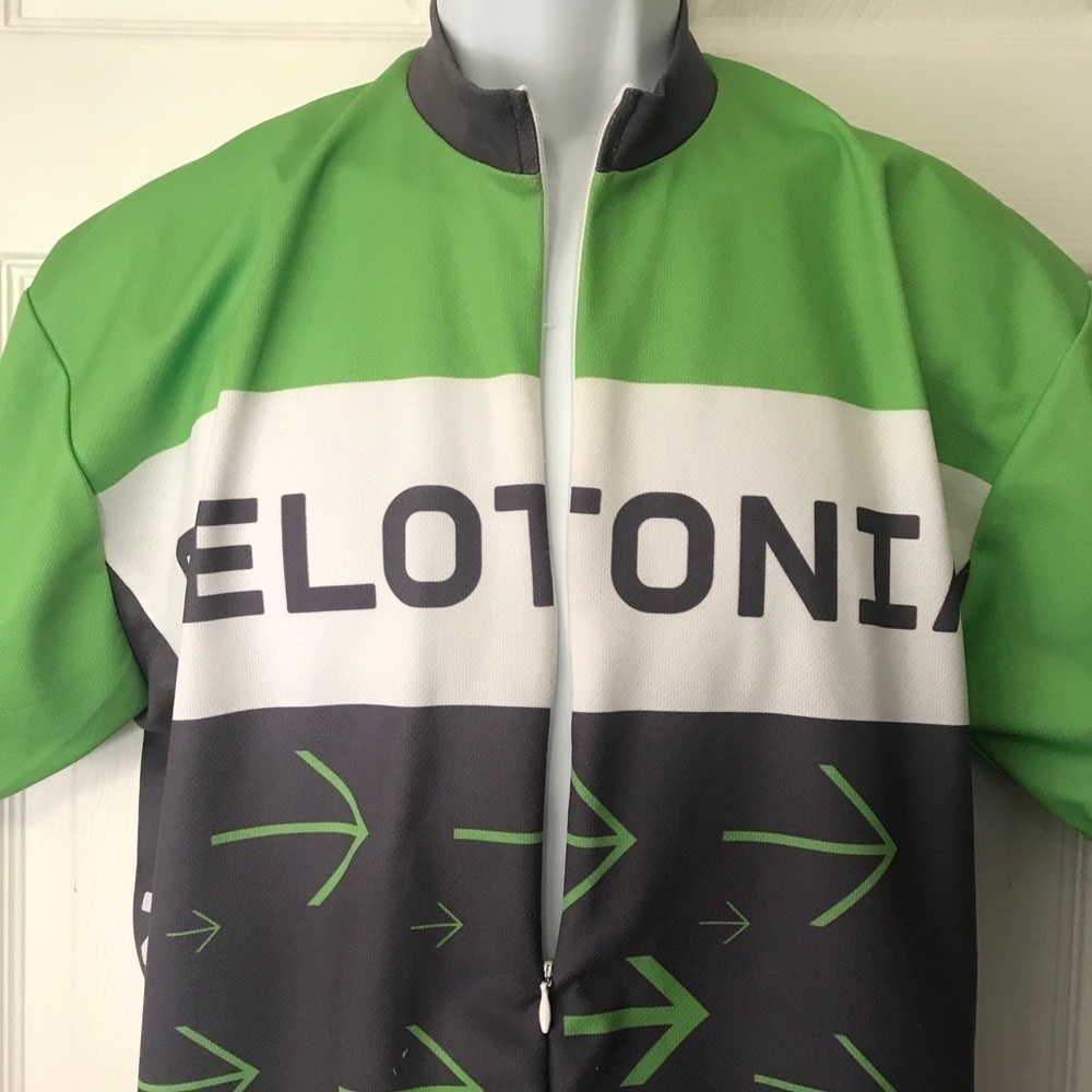 NWOT Fantastic Roll Size L Pelotonia Cycling Jersey!